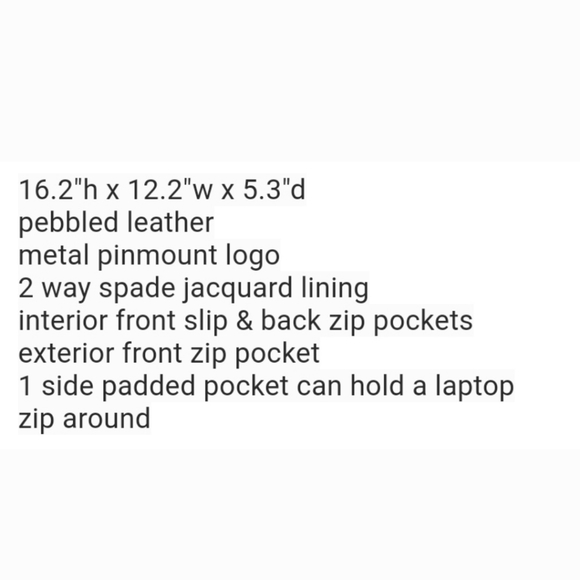 Kate spade large karina backpack - Picture 5 of 6